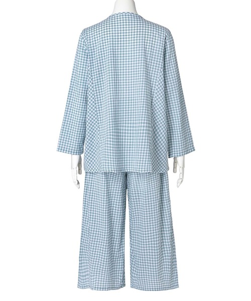 KID BLUE（キッドブルー）の「キッドブルー -２５シャーリングギンガム -長袖パジャマ -KNBK568 -kidblue（ルームウェア/パジャマ・レディース・ブラック/グリーン系その他・M/L）」の13枚目の写真