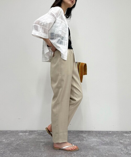 fredy emue（フレディエミュ）の「ドライポリイージーテーパードパンツ（その他パンツ・レディース・ベージュ/ブラック/アイボリー・38/36）」の21枚目の写真