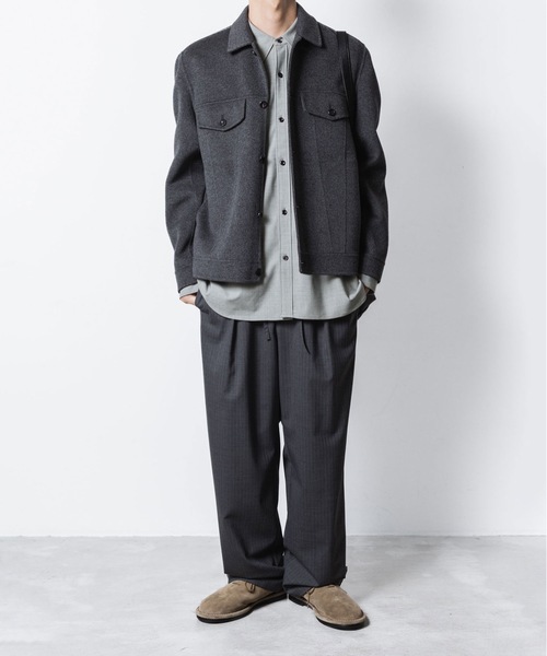 ATTACHMENT（アタッチメント）の「PE/RY ストレッチトロピカル ストラップスリーブ L/S SHIRT / PE/RY STRETCH TROPICAL STRAP SLEEVE L/S SHIRT（シャツ/ブラウス・メンズ・ホワイト/ブラック/グレー/ライトグリーン・1/3/2）」の19枚目の写真