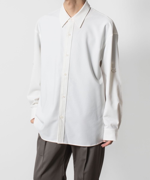 ATTACHMENT（アタッチメント）の「PE/RY ストレッチトロピカル ストラップスリーブ L/S SHIRT / PE/RY STRETCH TROPICAL STRAP SLEEVE L/S SHIRT（シャツ/ブラウス・メンズ・ホワイト/ブラック/グレー/ライトグリーン・1/3/2）」の21枚目の写真