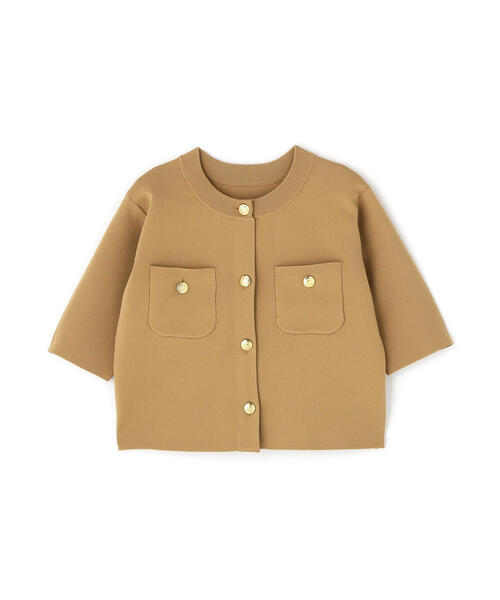 ナチュラルビューティーベーシック エンブレムボタンニットジャケット ナチュラルビューティーベーシック NATURAL BEAUTY BASIC