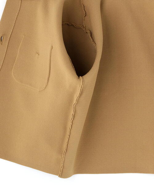 NATURAL BEAUTY BASIC（ナチュラルビューティーベーシック）の「◇エンブレムボタンニットジャケット半袖（カーディガン/ボレロ・レディース・ベージュ/ネイビー/オフホワイト/ダークブラウン・FREE）」の21枚目の写真