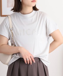 EGLANTINE MICAスパンコールロゴ半袖Tシャツ【日本製】
