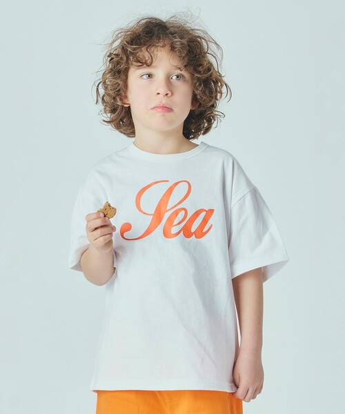 Smoothy（スムージー）の「SMOOTHY × WIND AND SEA / SEA Tシャツ 2025SS（90～160cm）（Tシャツ/カットソー・キッズ・ブラック/ホワイト・M(110-120㎝)/L(130-140㎝)/S(90-100㎝)）」の4枚目の写真