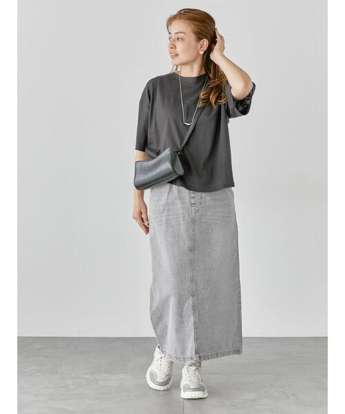 Lugnoncure（ルノンキュール）の「パターンメッシュTシャツ（Tシャツ/カットソー・レディース・ブラック/チャコールグレー/ブルー/オフホワイト・F）」の8枚目の写真