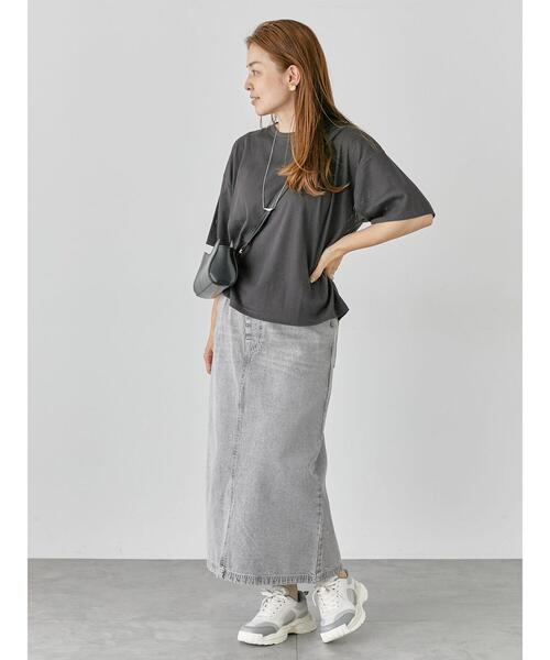 Lugnoncure（ルノンキュール）の「パターンメッシュTシャツ（Tシャツ/カットソー・レディース・ブラック/チャコールグレー/ブルー/オフホワイト・F）」の9枚目の写真