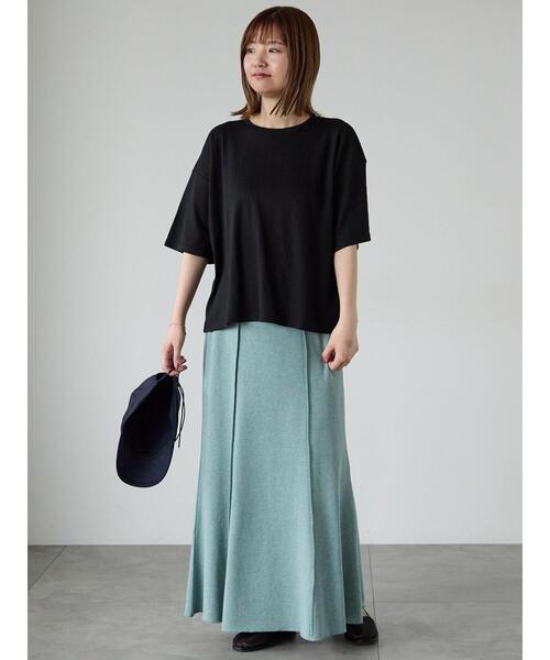 Lugnoncure（ルノンキュール）の「パターンメッシュTシャツ（Tシャツ/カットソー・レディース・ブラック/チャコールグレー/ブルー/オフホワイト・F）」の15枚目の写真