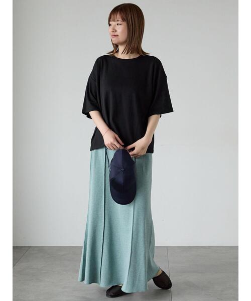 Lugnoncure（ルノンキュール）の「パターンメッシュTシャツ（Tシャツ/カットソー・レディース・ブラック/チャコールグレー/ブルー/オフホワイト・F）」の16枚目の写真