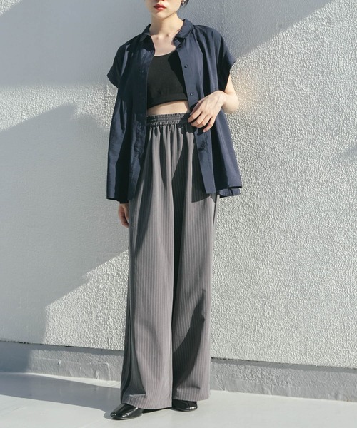 KBF（ケイビーエフ）の「スリーブレスタックフレアブラウス（シャツ/ブラウス・レディース・ネイビー/ピンク/アイボリー・ONE）」の10枚目の写真