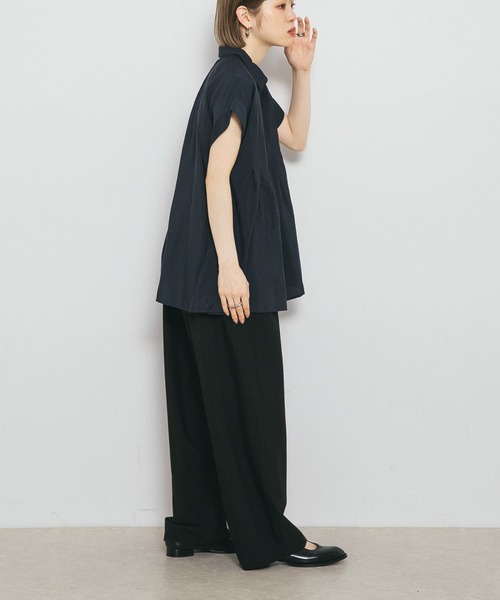 KBF（ケイビーエフ）の「スリーブレスタックフレアブラウス（シャツ/ブラウス・レディース・ネイビー/ピンク/アイボリー・ONE）」の14枚目の写真