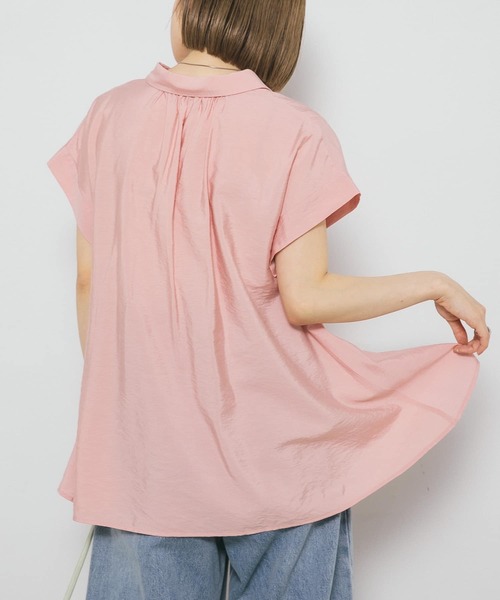 KBF（ケイビーエフ）の「スリーブレスタックフレアブラウス（シャツ/ブラウス・レディース・ネイビー/ピンク/アイボリー・ONE）」の20枚目の写真