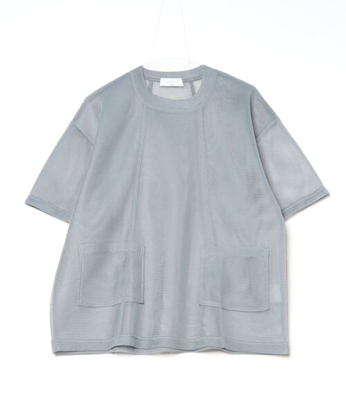 TAUPE(トープ)の「TAUPE/トープ/DOUBLE MESH POCKET TEE(Tシャツ/カットソー・メンズ・グレー/モスグリーン・2/3)」の7枚目の写真