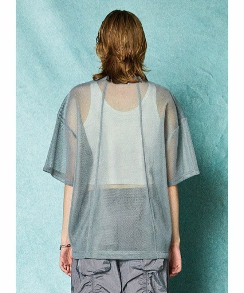 TAUPE(トープ)の「TAUPE/トープ/DOUBLE MESH POCKET TEE(Tシャツ/カットソー・メンズ・グレー/モスグリーン・2/3)」の5枚目の写真