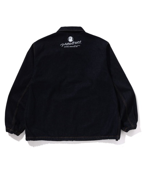 セール】BATHING APE RELAXED FIT DENIM COACH JACKET（デニム
