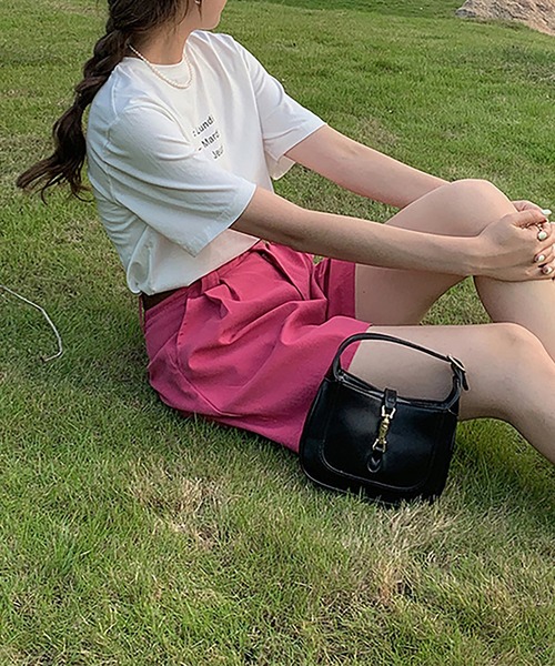 ベルト付きタックショートパンツ（その他パンツ）｜Girly Doll