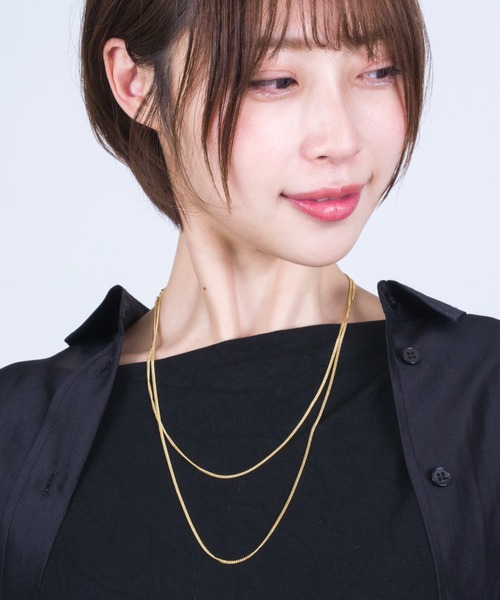 アクセサリー tomwood TOMWOOD(トムウッド)】Curb Chain Slim シルバーネックレス 24.5