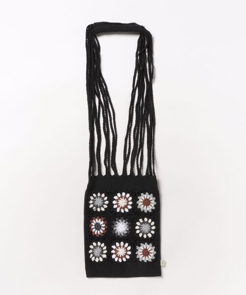 チャイハネ（チャイハネ）の「【チャイハネ】クロシェンショルダーバッグ（ショルダーバッグ・レディース・ホワイト/ベージュ/ブラック・FREE）」の2枚目の写真