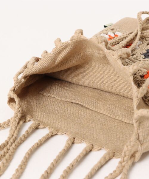 チャイハネ（チャイハネ）の「【チャイハネ】クロシェンショルダーバッグ（ショルダーバッグ・レディース・ホワイト/ベージュ/ブラック・FREE）」の5枚目の写真