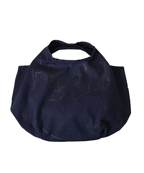 ROOTOTE(ルートート)の「ルートート ROOTOTE 2673 NA.ルーショッパー.マルシェミニ-B(トートバッグ・レディース・ブラウン/ネイビー/ダークベージュ・FREE)」の3枚目の写真