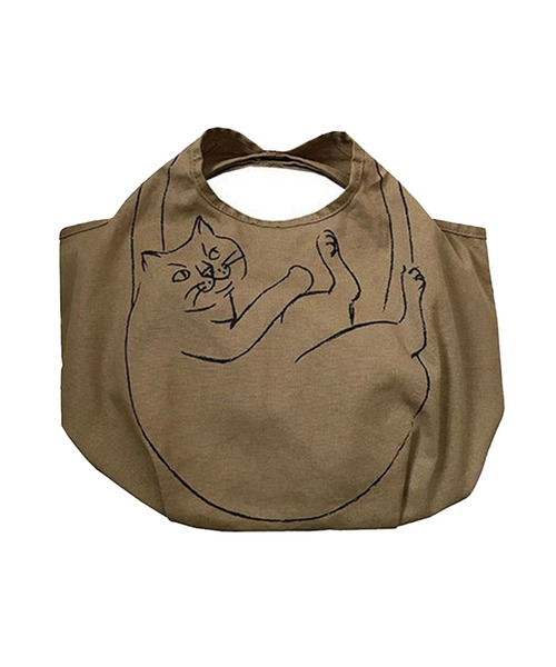 ROOTOTE(ルートート)の「ルートート ROOTOTE 2673 NA.ルーショッパー.マルシェミニ-B(トートバッグ・レディース・ブラウン/ネイビー/ダークベージュ・FREE)」の2枚目の写真