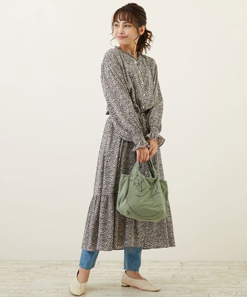 ROOTOTE(ルートート)の「ルートート ROOTOTE 2673 NA.ルーショッパー.マルシェミニ-B(トートバッグ・レディース・ブラウン/ネイビー/ダークベージュ・FREE)」の5枚目の写真