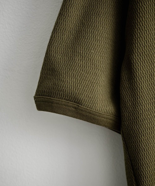 Audience（オーディエンス）の「Upscape Audience アップスケープオーディエンス 日本製 国産泉州ハニカムサーマルニット7.45オンススウェットライクTシャツ AUD6613（Tシャツ/カットソー・メンズ・ブラック/オリーブ/ネイビー/スミクロ・L/M）」の11枚目の写真