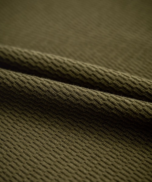 Audience（オーディエンス）の「Upscape Audience アップスケープオーディエンス 日本製 国産泉州ハニカムサーマルニット7.45オンススウェットライクTシャツ AUD6613（Tシャツ/カットソー・メンズ・ブラック/オリーブ/ネイビー/スミクロ・L/M）」の14枚目の写真