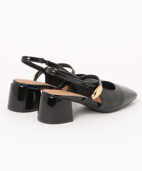 aimoha(アイモハ)の「ストラップパンプス (SS)(パンプス・レディース・ブラック/ホワイト・24.5cm/23.0cm/24.0cm/25.0cm/23.5cm)」の3枚目の写真