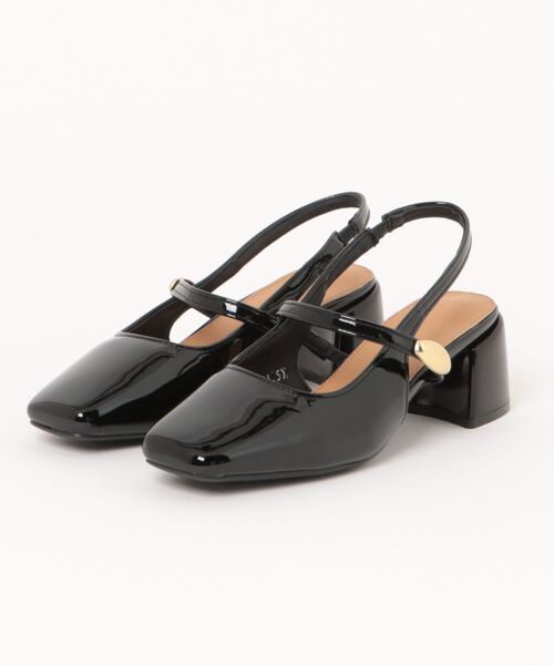 aimoha(アイモハ)の「ストラップパンプス (SS)(パンプス・レディース・ブラック/ホワイト・24.5cm/23.0cm/24.0cm/25.0cm/23.5cm)」の14枚目の写真