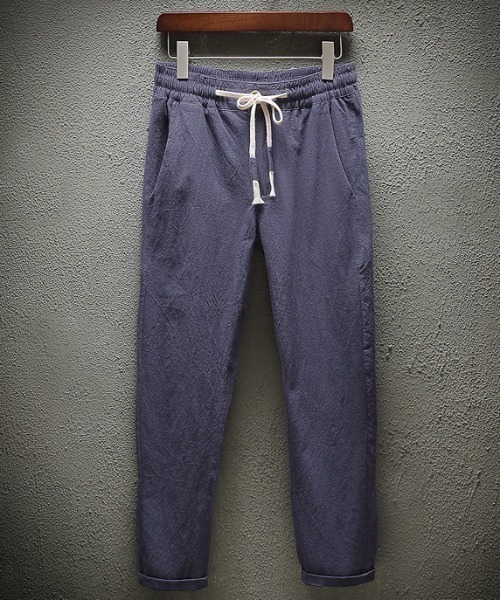 Bling Leads(ブリングリーズ)の「Z)【BLINGLEADS】IZSSM-23-005 EAZYクロップドPANT(その他パンツ・メンズ・ネイビー・FREE)」の1枚目の写真