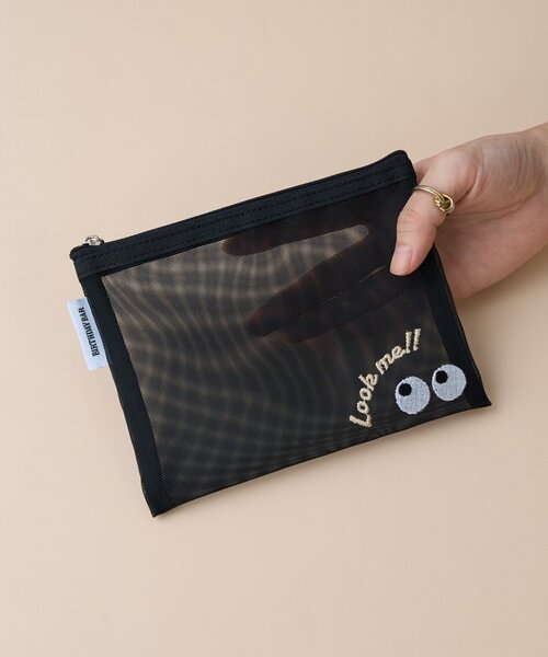 ネイビー メッシュポーチ刺繍デザイン 楽天市場】日本製 イニシャル刺繍 AHKMNRSTY メッシュポーチ メッシュ