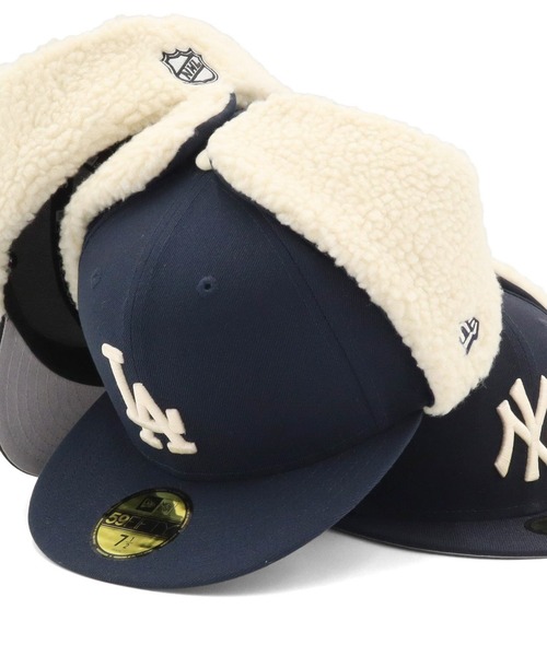 NEW ERA（ニューエラ）の「ニューエラキャップ 59FIFTYドッグイヤー 球団ボアフリース（キャップ・メンズ・ブラウン/ネイビー/ブラック/ネイビー系・7 3/4/7 5/8/7 1/2/7 3/8/8/7 1/4/7 1/8）」の3枚目の写真