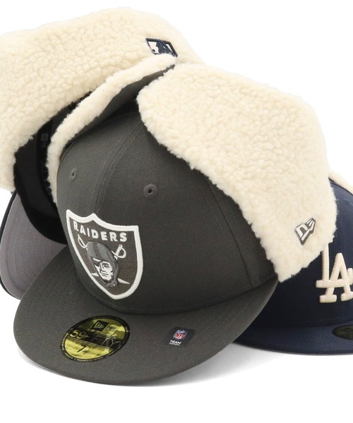 NEW ERA（ニューエラ）の「ニューエラキャップ 59FIFTYドッグイヤー 球団ボアフリース（キャップ・メンズ・ブラウン/ネイビー/ブラック/ネイビー系・7 3/4/7 5/8/7 1/2/7 3/8/8/7 1/4/7 1/8）」の2枚目の写真