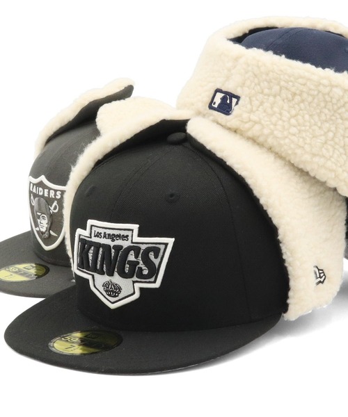 ニューエラキャップ 59FIFTYドッグイヤー 球団ボアフリース（キャップ