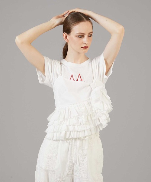 crinkle crinkle crinkle】asymmetry flower cami