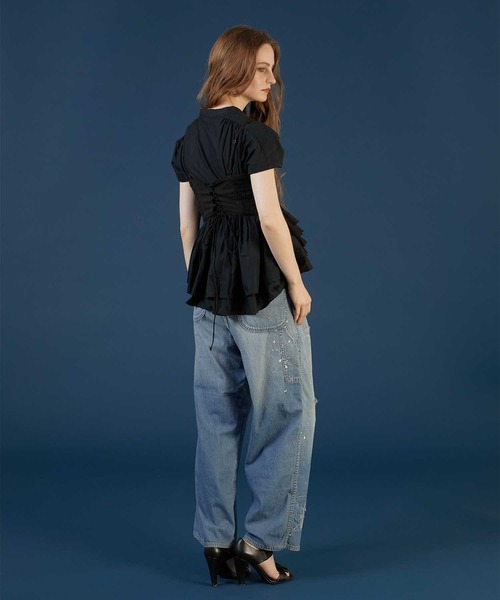 セール】【crinkle crinkle crinkle】asymmetry flower cami