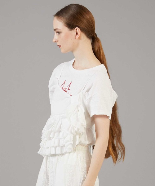 セール】【crinkle crinkle crinkle】asymmetry flower cami