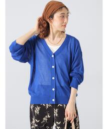 Lugnoncure | 【接触冷感】無地/柄アソートVネックカーディガン(カーディガン/ボレロ)