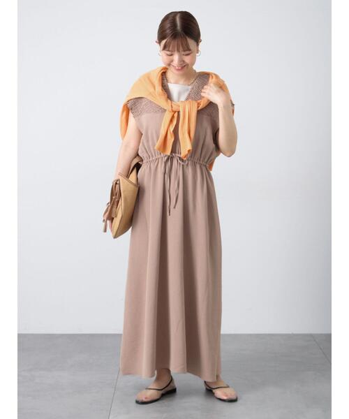 Lugnoncure（ルノンキュール）の「【接触冷感】無地/柄アソートVネックカーディガン（カーディガン/ボレロ・レディース・オレンジ/ネイビー/オフホワイト/ブルー/ブラック・F）」の21枚目の写真