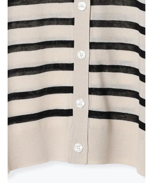 Lugnoncure（ルノンキュール）の「【接触冷感】無地/柄アソートVネックカーディガン（カーディガン/ボレロ・レディース・オレンジ/ネイビー/オフホワイト/ブルー/ブラック・F）」の8枚目の写真