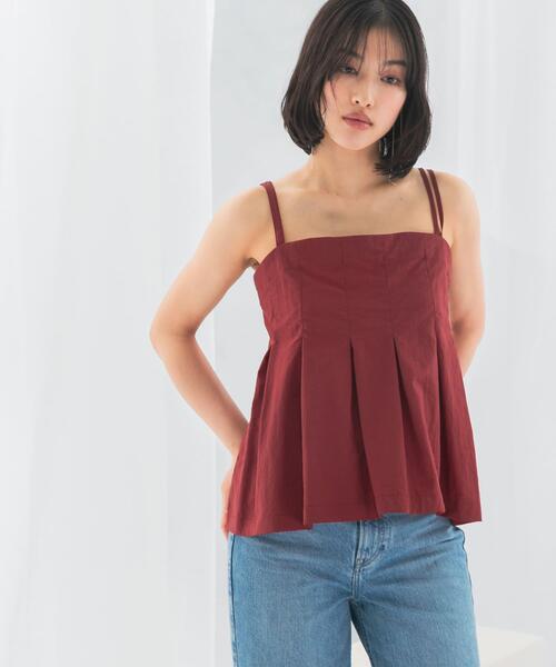 URBAN RESEARCH ROSSO WOMEN(アーバンリサーチ ロッソ)の「撥水UVデザインタックキャミソール(キャミソール・レディース・ブラック/ブラウン系その他・FREE)」の3枚目の写真