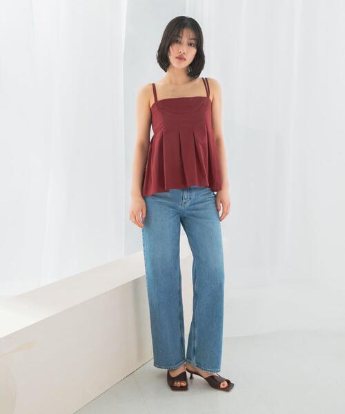 URBAN RESEARCH ROSSO WOMEN(アーバンリサーチ ロッソ)の「撥水UVデザインタックキャミソール(キャミソール・レディース・ブラック/ブラウン系その他・FREE)」の5枚目の写真