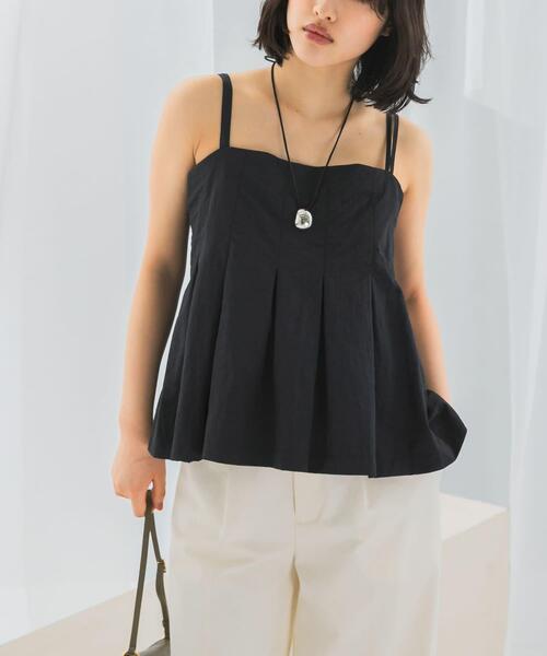 URBAN RESEARCH ROSSO WOMEN(アーバンリサーチ ロッソ)の「撥水UVデザインタックキャミソール(キャミソール・レディース・ブラック/ブラウン系その他・FREE)」の7枚目の写真