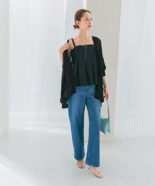 URBAN RESEARCH ROSSO WOMEN(アーバンリサーチ ロッソ)の「撥水UVデザインタックキャミソール(キャミソール・レディース・ブラック/ブラウン系その他・FREE)」の13枚目の写真