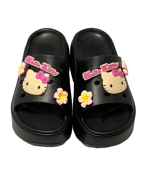 VIBGYOR(ヴィブジョー)の「【Sanrio】サンリオキャラクターズ花飾り付き厚底ヒールサンダル(MA)(サンダル・レディース・ブラック/ピンク/ホワイト/パープル・L/M)」の20枚目の写真