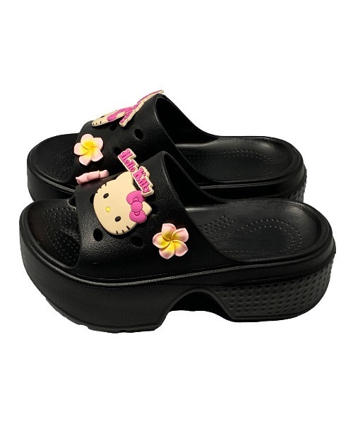 VIBGYOR(ヴィブジョー)の「【Sanrio】サンリオキャラクターズ花飾り付き厚底ヒールサンダル(MA)(サンダル・レディース・ブラック/ピンク/ホワイト/パープル・L/M)」の21枚目の写真