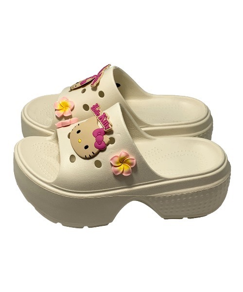 VIBGYOR(ヴィブジョー)の「【Sanrio】サンリオキャラクターズ花飾り付き厚底ヒールサンダル(MA)(サンダル・レディース・ブラック/ピンク/ホワイト/パープル・L/M)」の8枚目の写真