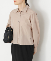 journal standard L'essage | CPムジ/ストライプ刺しゅうショートシャツ(シャツ/ブラウス)