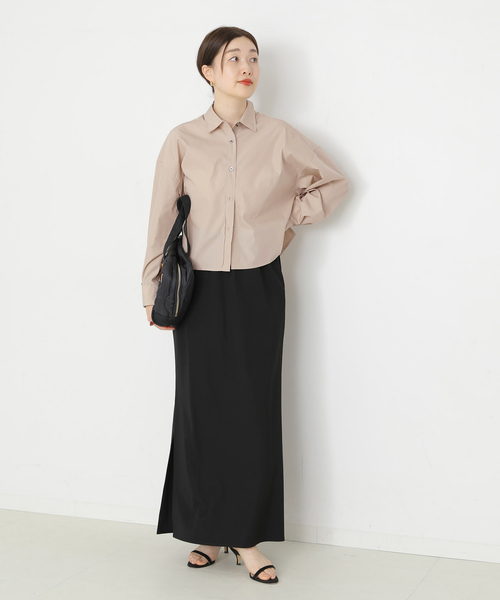 journal standard L'essage(ジャーナルスタンダードレサージュ)の「CPムジ/ストライプ刺しゅうショートシャツ(シャツ/ブラウス・レディース・グレー/ベージュ/ブルー系その他・FREE)」の12枚目の写真