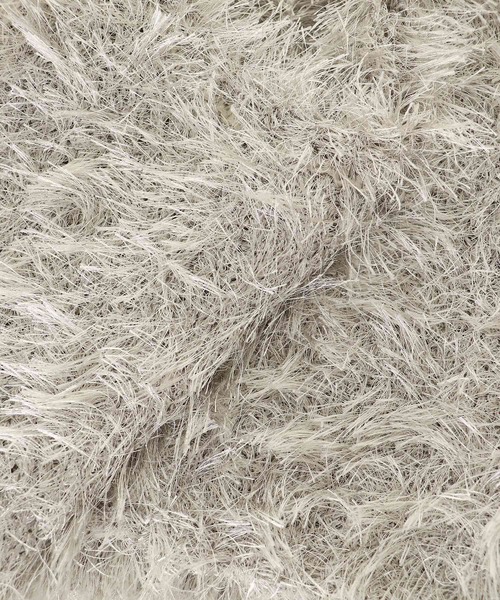 le.coeur blanc（ルクールブラン）の「シャギーUネックベスト（ベスト・レディース・ブラック/グレイッシュベージュ・38）」の19枚目の写真